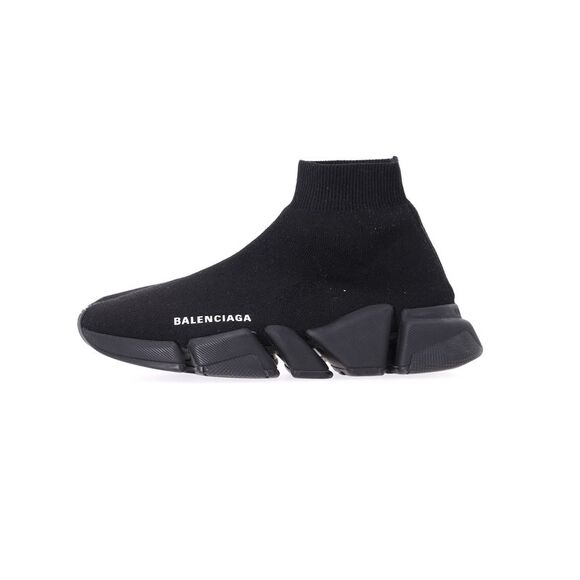 Balenciaga Speed 2.0 Knit Sneakers In Black Polyester - Picture 3 of 12
